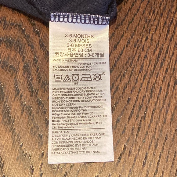 NWT: Baby Gap - navy flare ribbed cotton pants - Picture 4 of 4